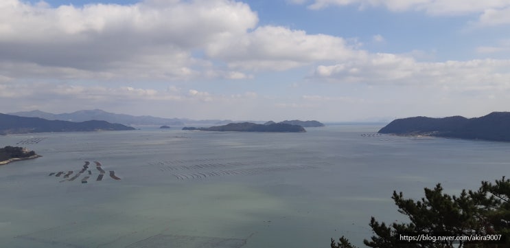  땅끝전망대에서 바라본 군외면 섬들