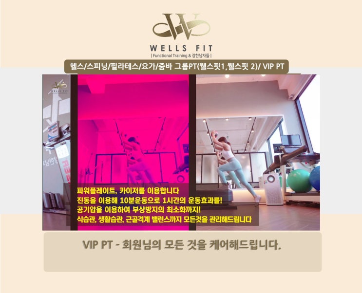  처인구 헬스장 웰스핏 - 프로그램 안내 1편