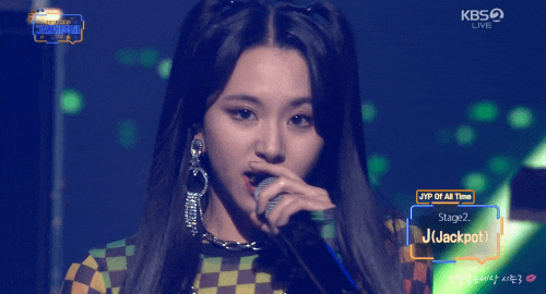  181228 2018 KBS 가요대축제 JYP 네이션 J(JACKPOT) 힙합여신 국힙원탑 트와이스 채영 움짤
