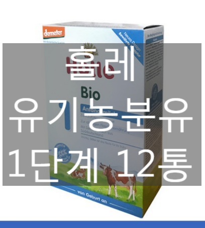 홀레 유기농 분유 1단계 400g 6통 핫딜 [네이버최저가 대비 20%싸게!]