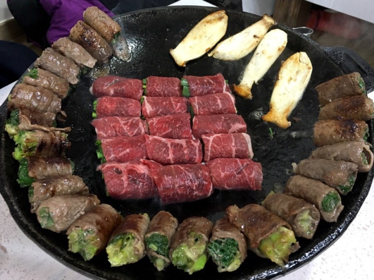[원주] 손 말이고기 맛집, 산정집