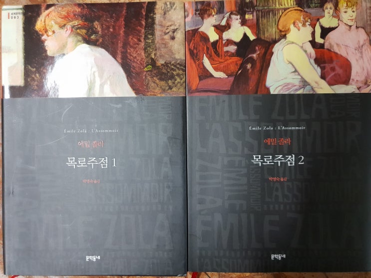  목로주점 1권,2권, 에밀 졸라, 문학동네