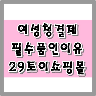  여성청결제 여자들의 필수품인   이유 29토이에서 안내해드립니다.