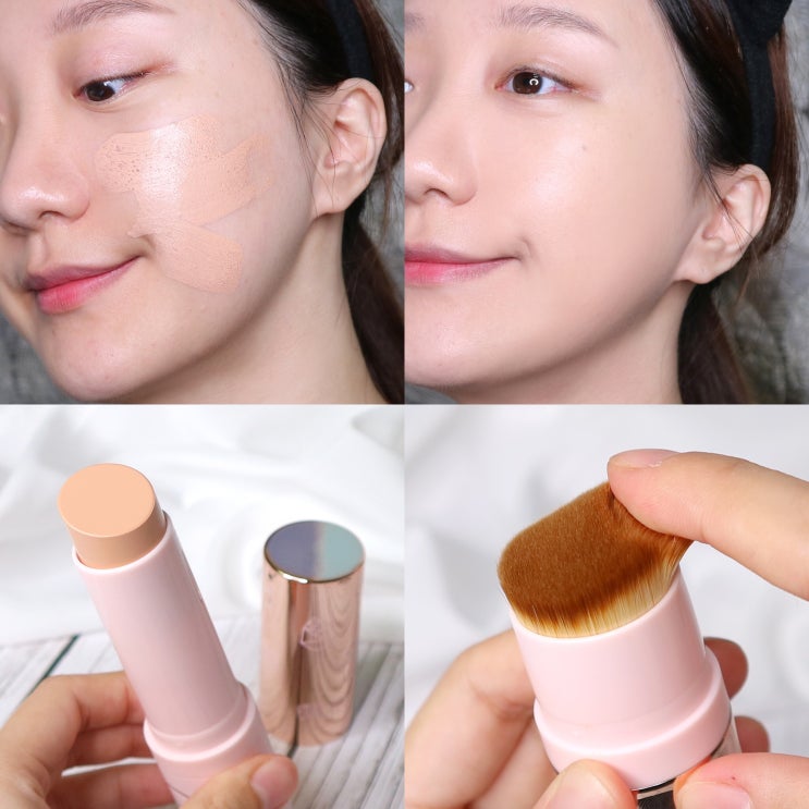  조성아 스틱파운데이션 장미 에센스 커버스틱! 촉촉한 파운데이션이야~