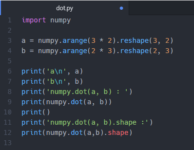 Python numpy.dot() : 네이버 블로그