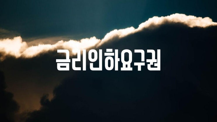  금리인하요구권에 대해 알고계신가요?