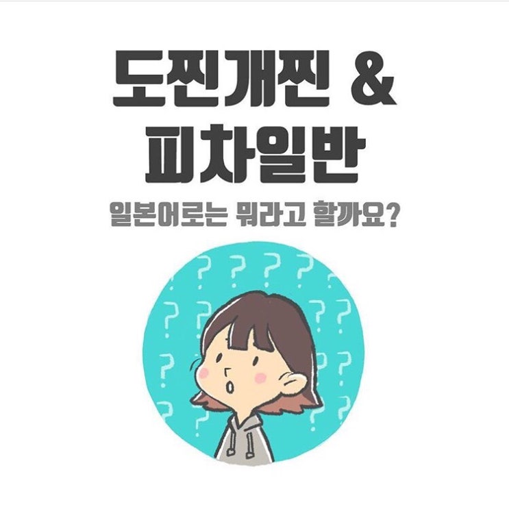  일본어회화 - 도찐개찐&피차일반 일본어로?