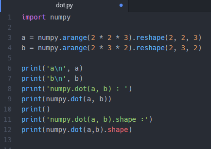 Python numpy.dot() : 네이버 블로그