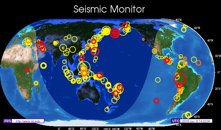 + 브라질 타라우아카 지역에 규모 6.8의 지진 발생 / 일본 5.8 / 이란 5.8 지진 발생