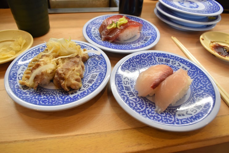  가고시마 맛집,기리시마 하야토 무덴 쿠라스시 회전초밥~! 저렴하다고 막 먹어버리면!!
