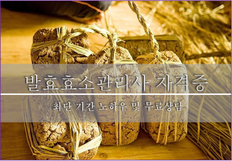  유망직업)발효식품 만들어 돈 버는법, 발효효소관리사 자격증