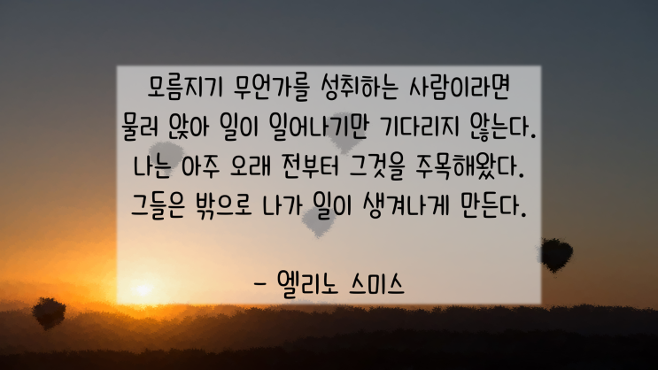  엘리노 스미스 명언 및 잡담
