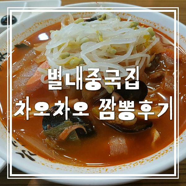  별내중국집 차오차오 짬뽕으로 혼밥