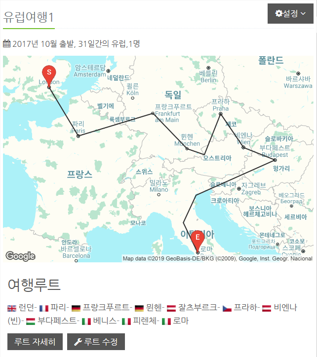  유럽 여행 루트 짜기/ 해외여행계획 세우기