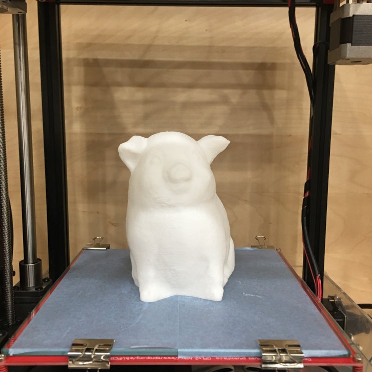  2019년 새해 복 많이 받으세요!! 황금돼지띠 lucky pig 출력하기//3D프린터/3Dprint/MakerBox