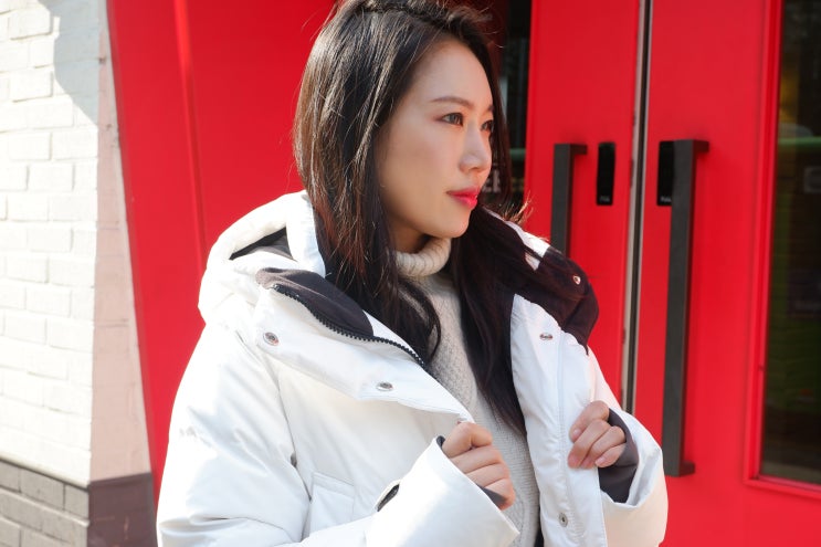  스파오 화이트 롱패딩 블랙 세일 구매후기 예쁜데 왜 안 사?