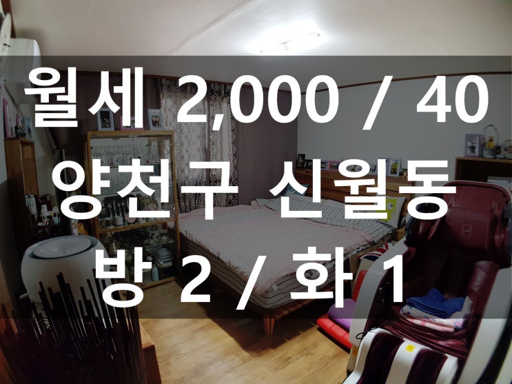  양천구 신월동 저렴한월세, 깔끔한월세 빌라 정다운공인중개사사무소