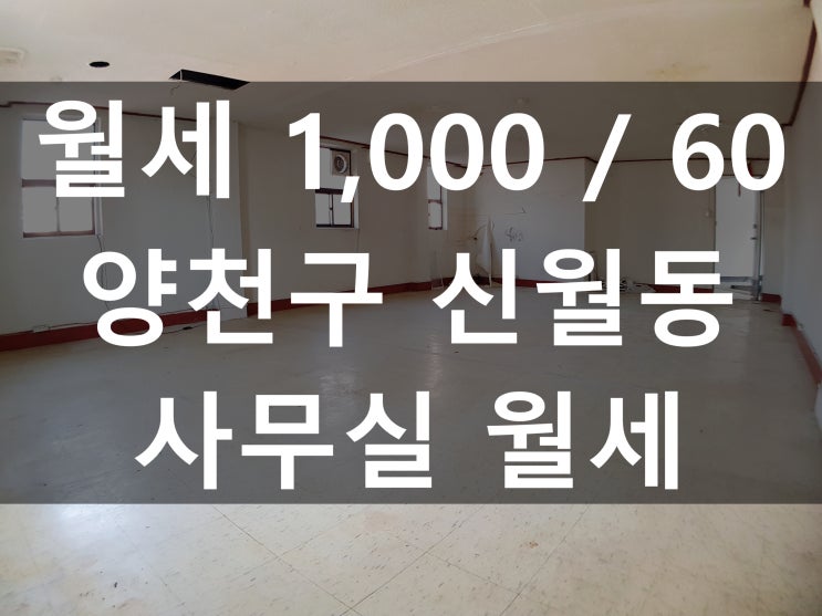  양천구 신월동 사무실월세 정다운공인중개사사무소
