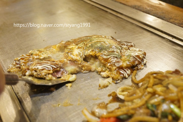 오사카 난바 맛집 '후쿠타로' 오코노미야끼 야끼소바 생생후기