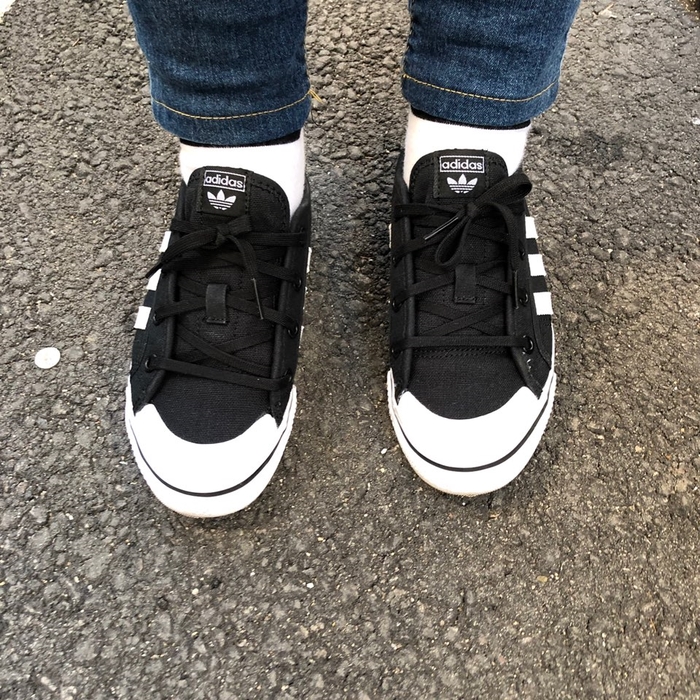  아디다스(ADIDAS) 니짜 로우 키즈 200size 블랙