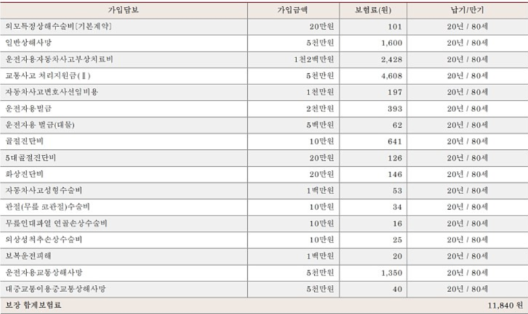  메리츠화재 운전자보험 질문 있어요