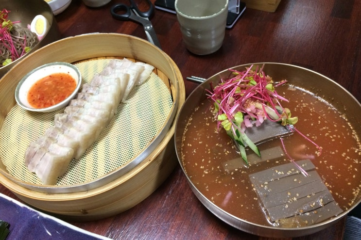  강원도 횡성 면사무소앞 안흥찐빵/ 봉평 메밀꽃향기 메밀국수