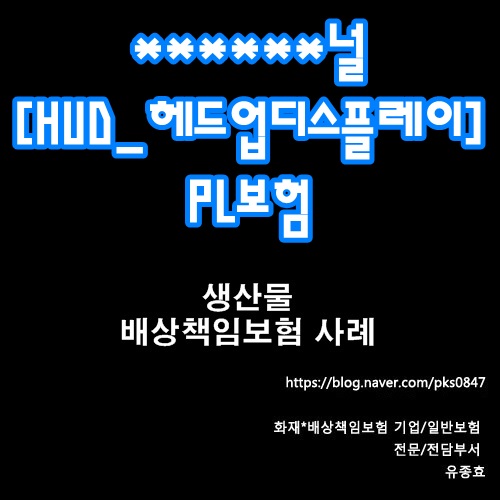  [사례] ******널 HUD 헤드업디스플레이 관련 PL보험