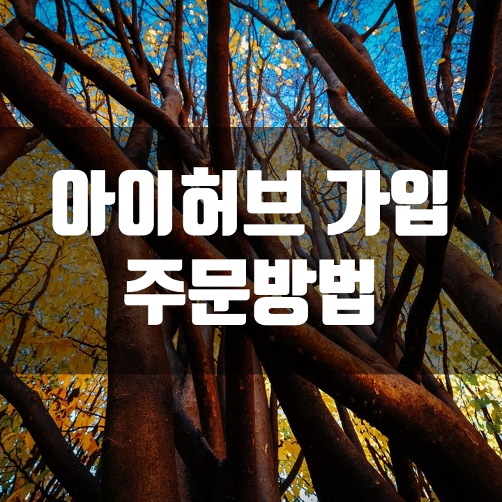  아이허브 주문방법 및 회원가입 방법 소개