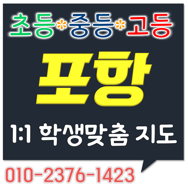  포항 중등 수학과외 우현동 신동아 초등 영어과외 장성동 두산위브더제니스 고등 선행 방학대비 장성현진에버빌 개인 일대일
