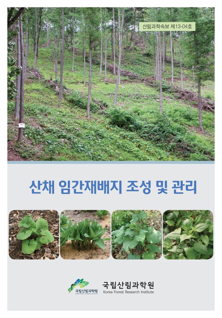 산채 임간재배지 조성 및 관리(산림과학원)