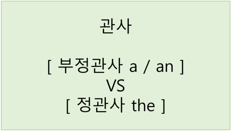 관사 a(an)/the 어떻게 써야할까요?&lt;영잘&gt;