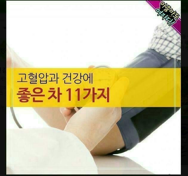  고혈압과 건강에 좋은 11가지 차