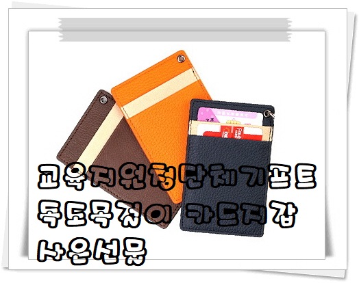  교육지원청단체기프트 독도목걸이 카드지갑 사은선물 소예