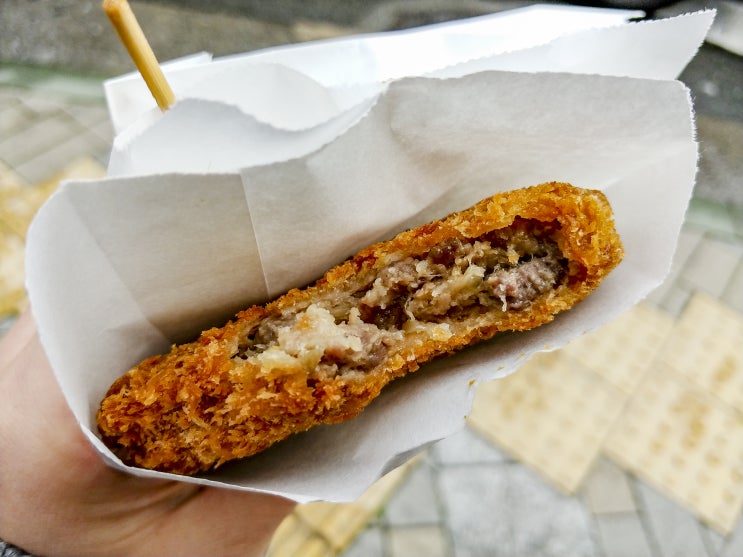 고베 맛집, 고베규 고로케 모리타니쇼텐