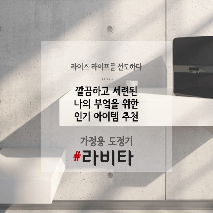  라이스 라이프를 선도하다! 라비타!