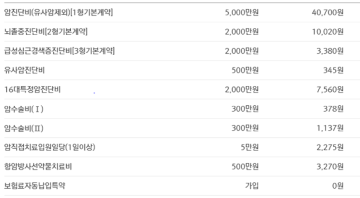  메리츠화재 올바른암보험 암보험으로 가입했어요