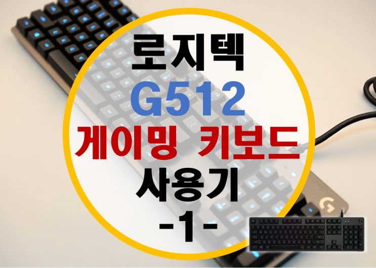 로지텍 기계식 게이밍 키보드 G512 후기 -1- 살펴보기