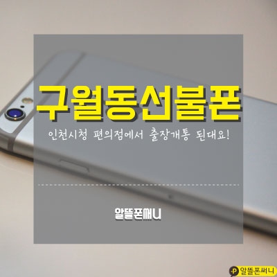  구월동선불폰 인천시청 중앙도서관 맞은편 21세기 편의점에서 선불폰을 개통해보았습니다