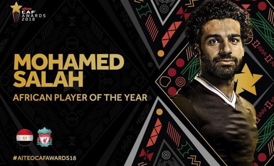 [시상식] CAF 선정 2018 올해의 아프리카 선수 - 모하메드 살라 : 역대 올해의 아프리카 선수