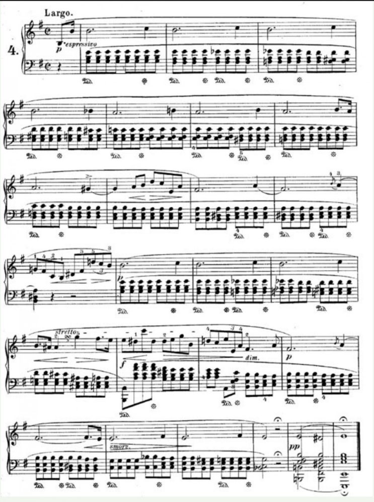 쇼팽 전주곡 4번 악보 Prelude Op.28 No.4 치기 쉬운 피아노연주곡