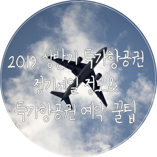  2019 상반기 특가항공권 제주항공, 에어부산, 티웨이, 진에어 정기세일 정보(찜특가, FLY&SALE, 진마켓)+ 특가항공권 예약 꿀팁