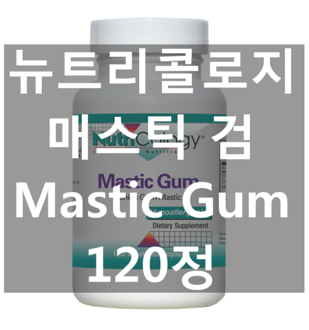 뉴트리콜로지 Nutricology 매스틱 검 Mastic Gum 120정 [네이버최저가 대비 24%싸게!]