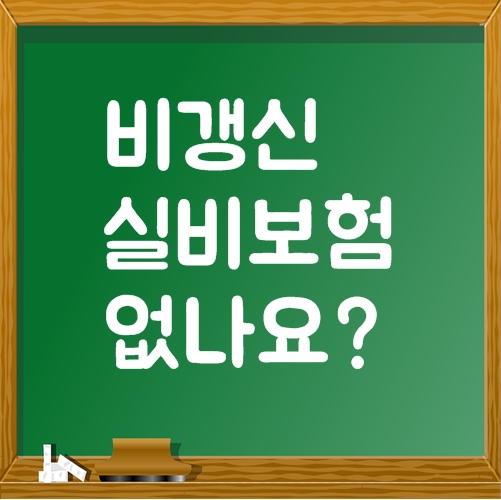  비갱신실비보험 없나요?