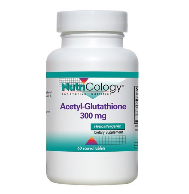 뉴트리콜로지 NutriCology 아세틸 글루타치온 acetyl glutathione 300mg 60정 고용량/대용량 [네이버최저가 대비 38%싸게!]