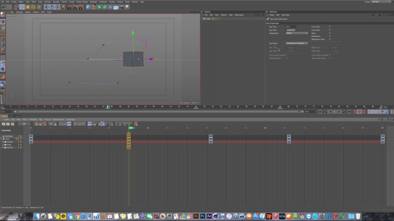 Cinema 4D Tutorial_Basic44_Animation 3,Create Track & Key Attribute(시네마 ...