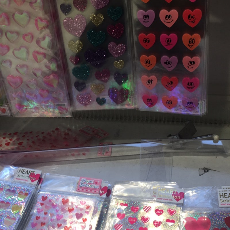 Daiso Heart Stickers