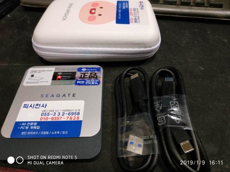  씨게이트  FAST SSD USB-C + Rescue 250GB 외장SSD 사용기-김해윈도우설치