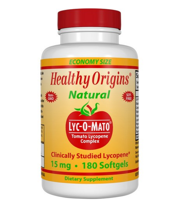 헬시오리진스 Healthy Origins 라이코마토 Lyc-O-Mato 토마토 라이코펜 컴플렉스 15mg 180정 대용량 [네이버최저가 대비 27%싸게!]