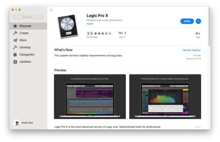  Logic pro x 10.4.4 update
