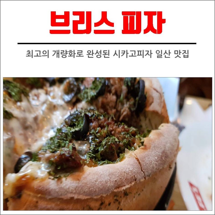  시카고피자와 까르보나라가 맛있는 곳 : 일산 브리스피자 솔직후기